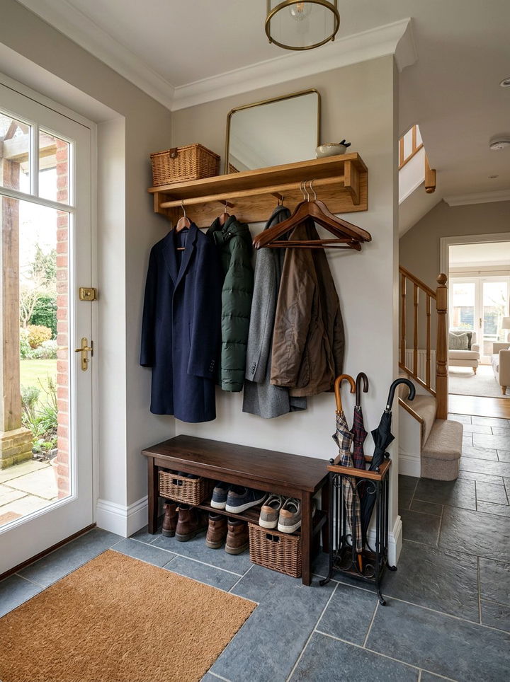 Entryway Coat Rack - 30 bedroom wooden hangers