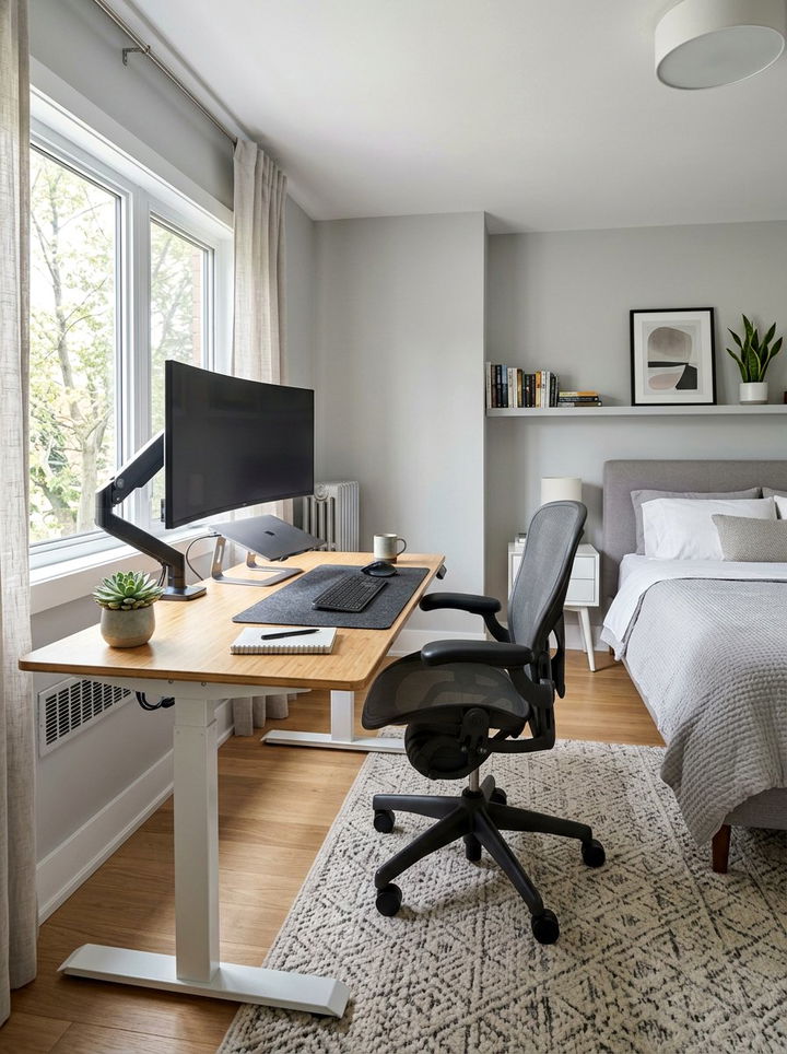 Ergonomic Bedroom Office - 30 bedroom home office ideas