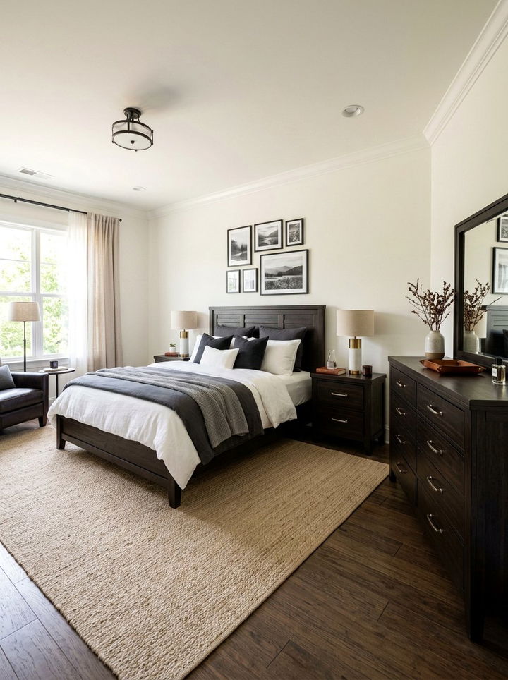 Espresso Wood Bedroom - 30 warm tone bedroom ideas