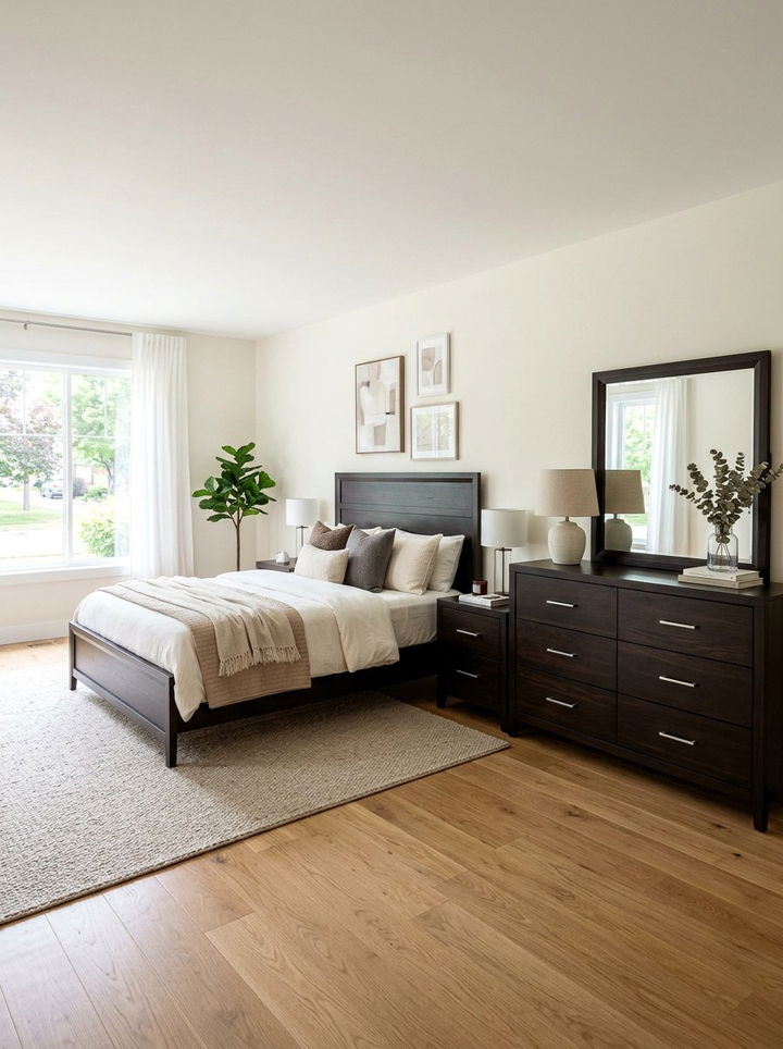 Espresso furniture set - 30 brown bedroom ideas