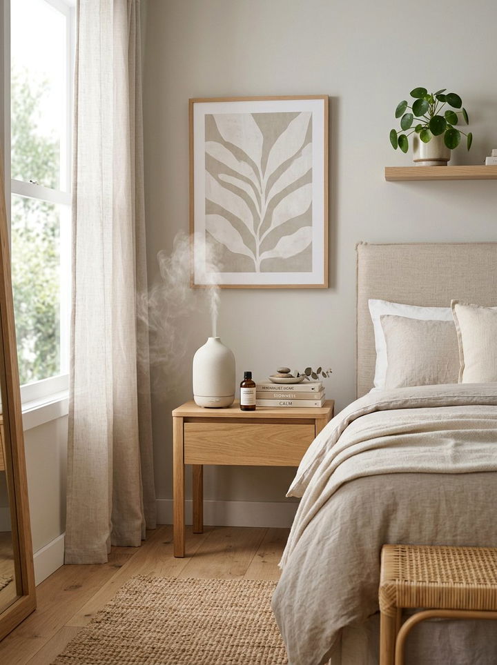 Essential Oil Diffuser - 30 bedroom improvement ideas