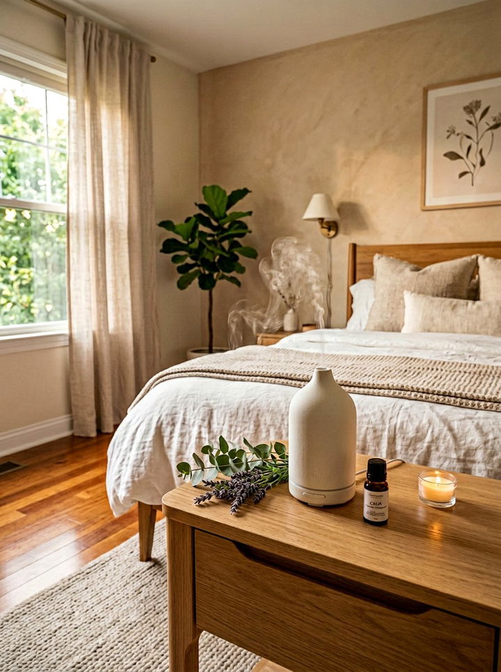 Essential Oil Diffuser - 30 spa bedroom ideas