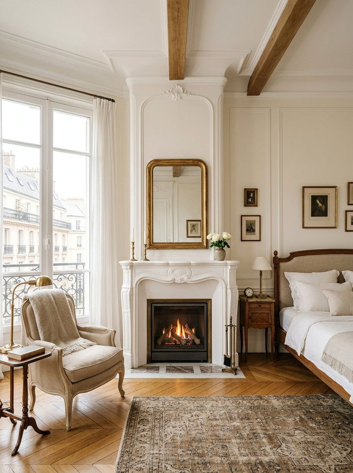 European Style Bedroom Fireplace - 30 bedroom gas fireplace ideas