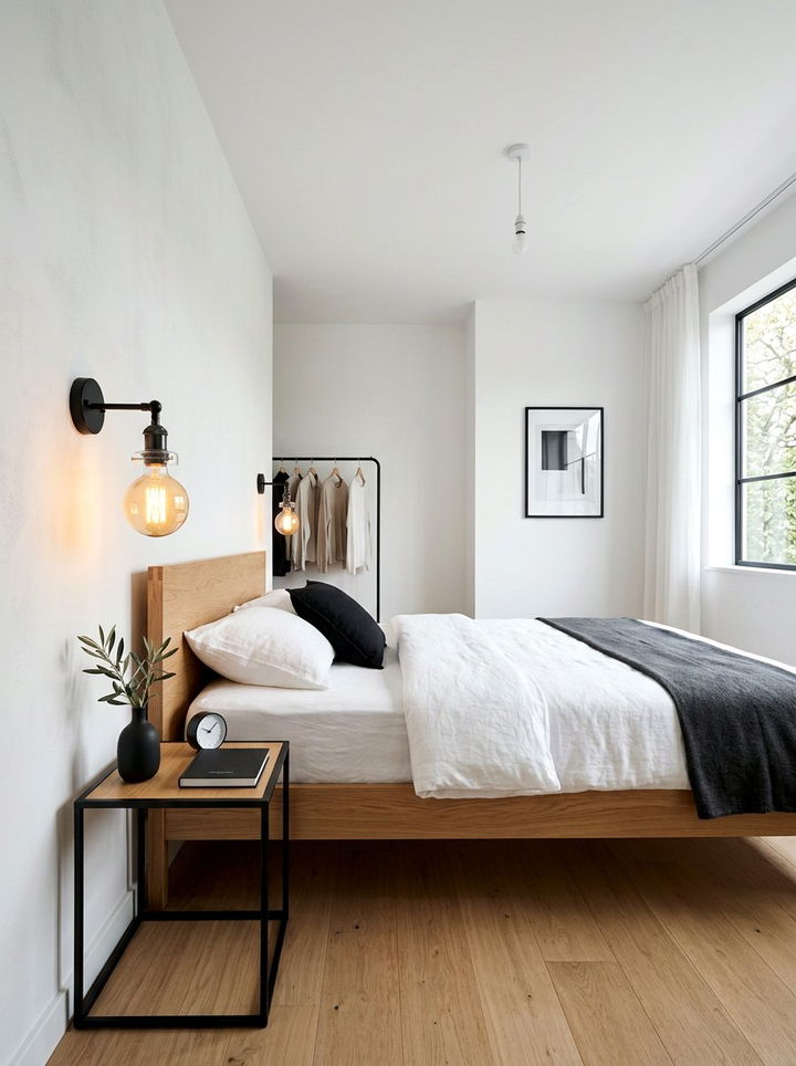 Exposed Bulb Sconce - 30 bedroom lighting design