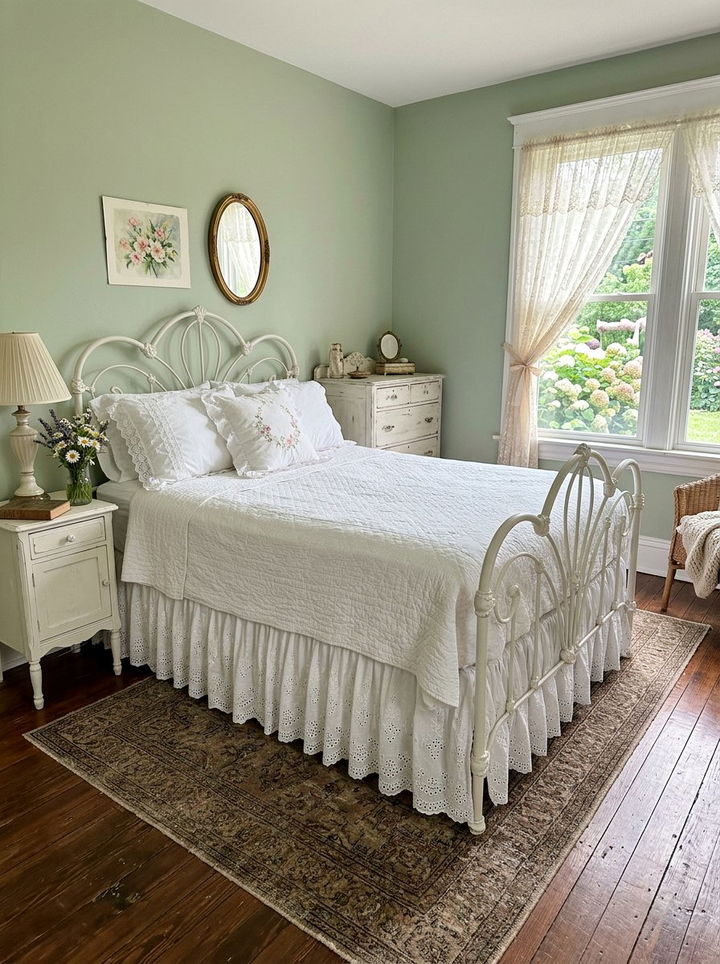 Eyelet Bed Skirt - 30 bedroom dust ruffles