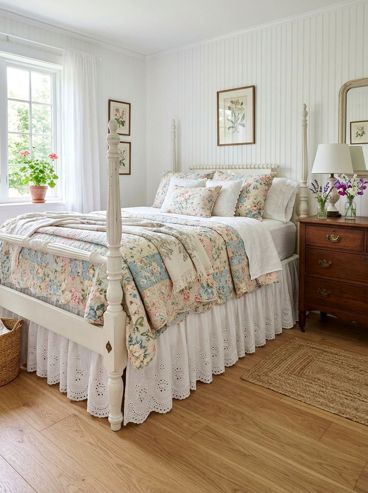 Eyelet Bed Skirt - 30 bedroom bed skirts