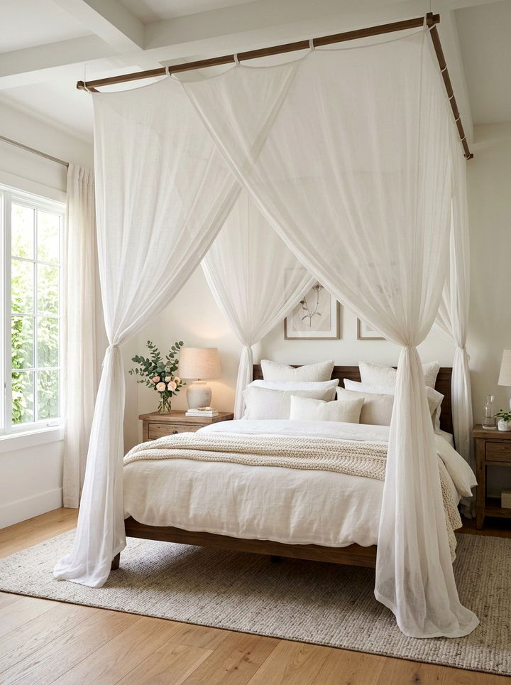 Fabric Bed Canopy - 30 one day bedroom ideas