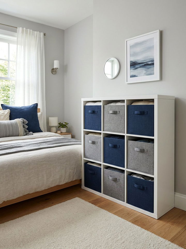 Fabric Bin Cube Storage - 30 bedroom storage cubes