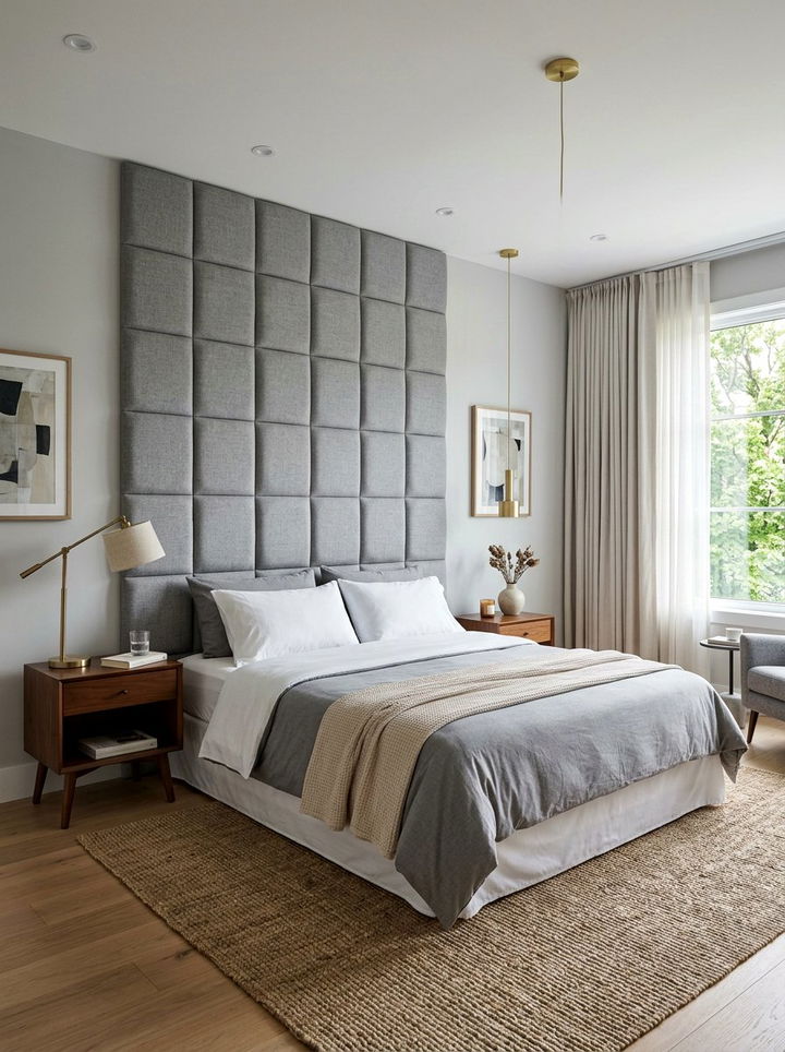 Fabric Panel Headboard - 30 bedroom headboard ideas
