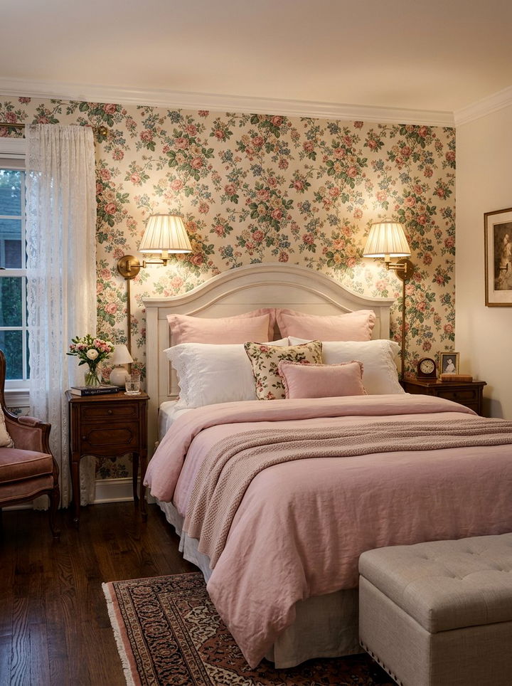 Fabric Shade Bedside Sconces - 30 bedroom sconce ideas