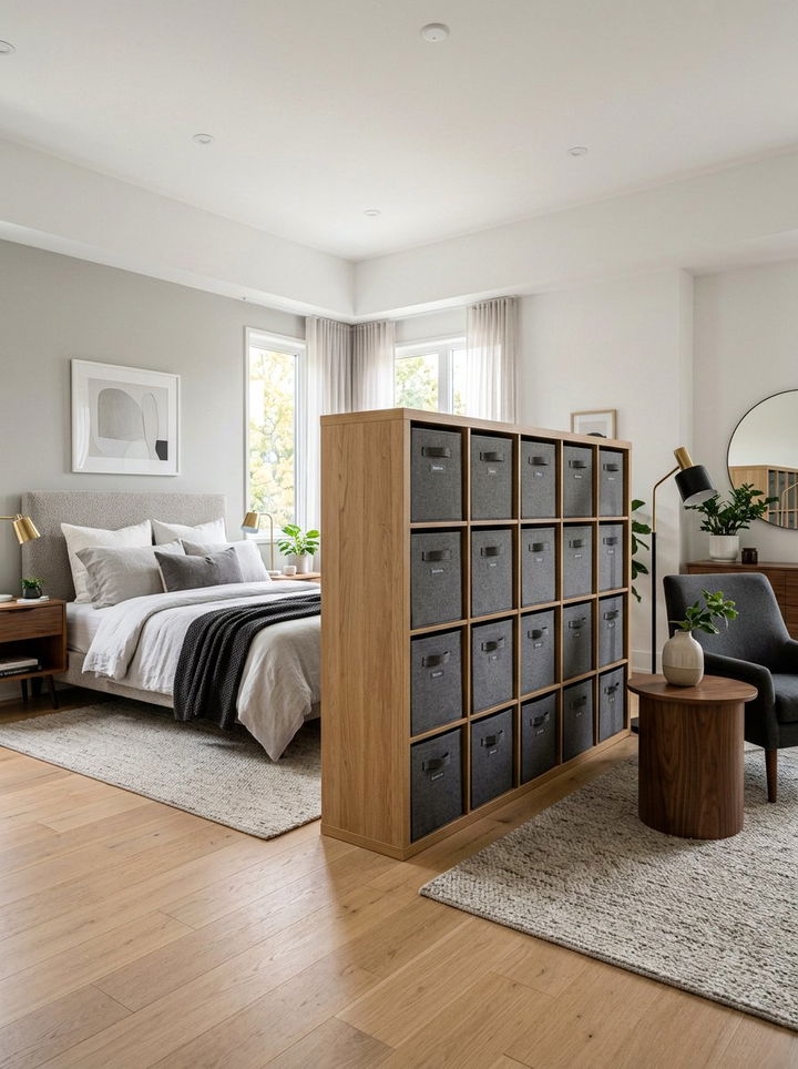 Fabric Storage Cubes - 30 bedroom organization ideas