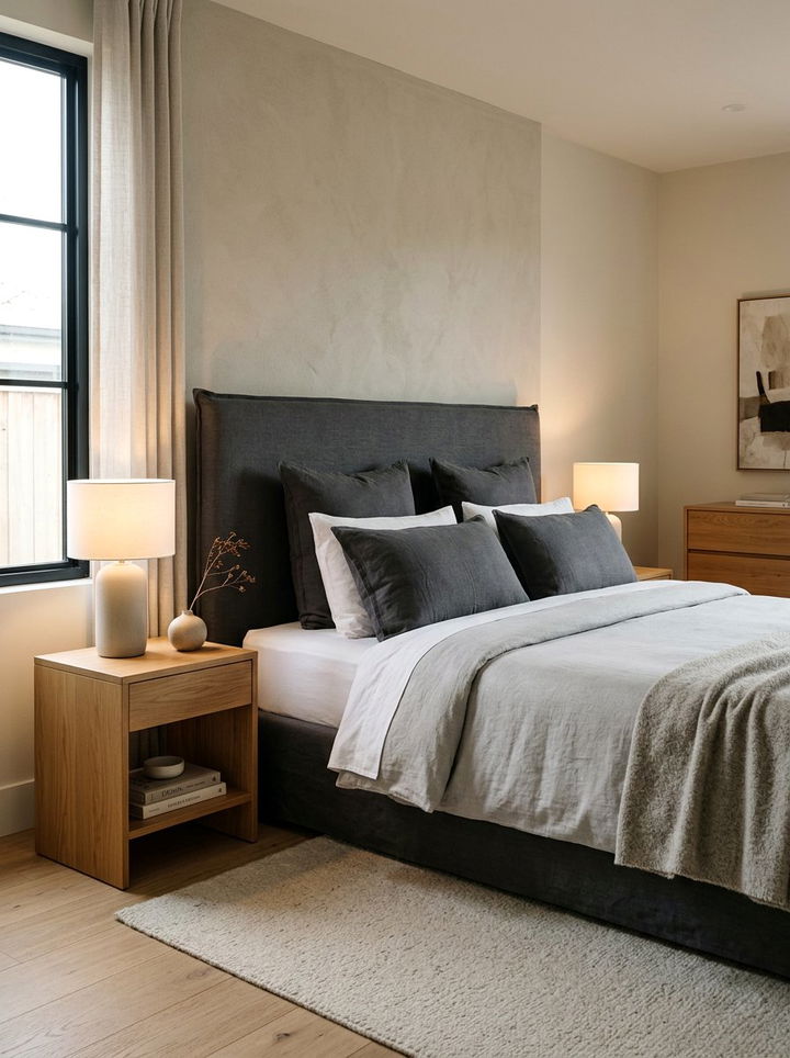 Fabric headboard slipcover - 30 removable bedroom ideas