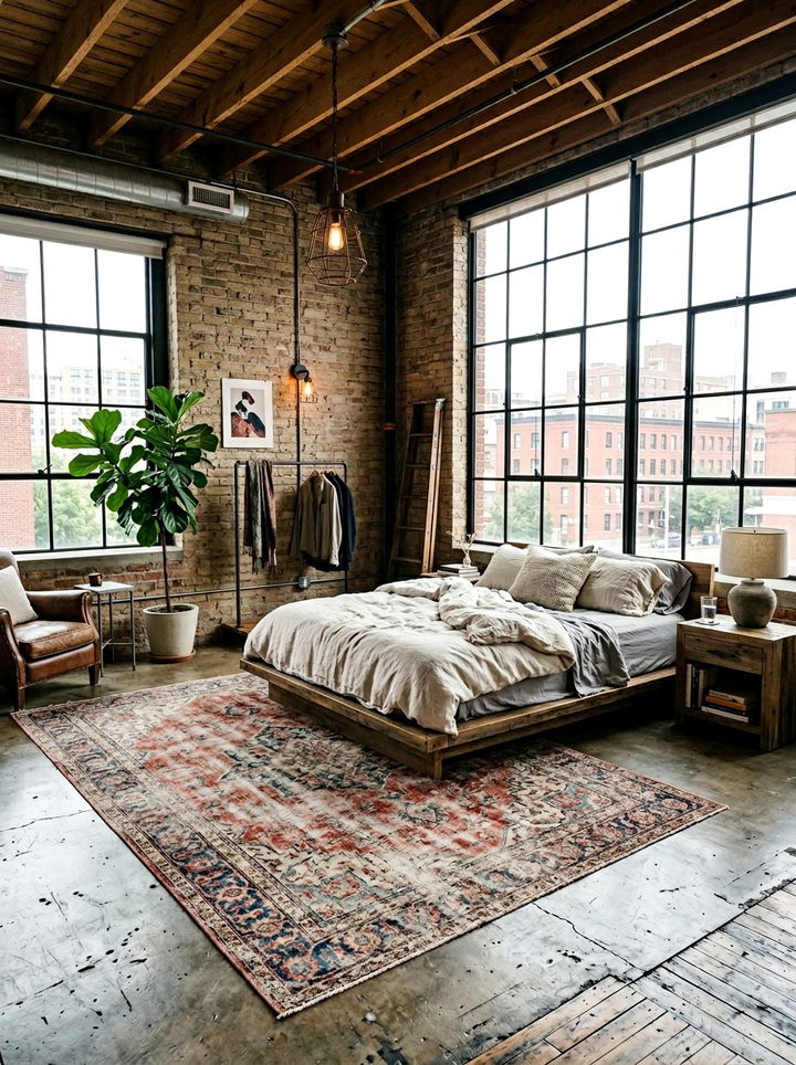 Faded Persian rug bedroom - 30 bedroom Persian rugs