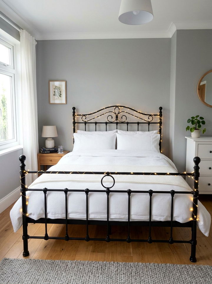Fairy Lights On Bed Frame - 30 bedroom fairy lights ideas