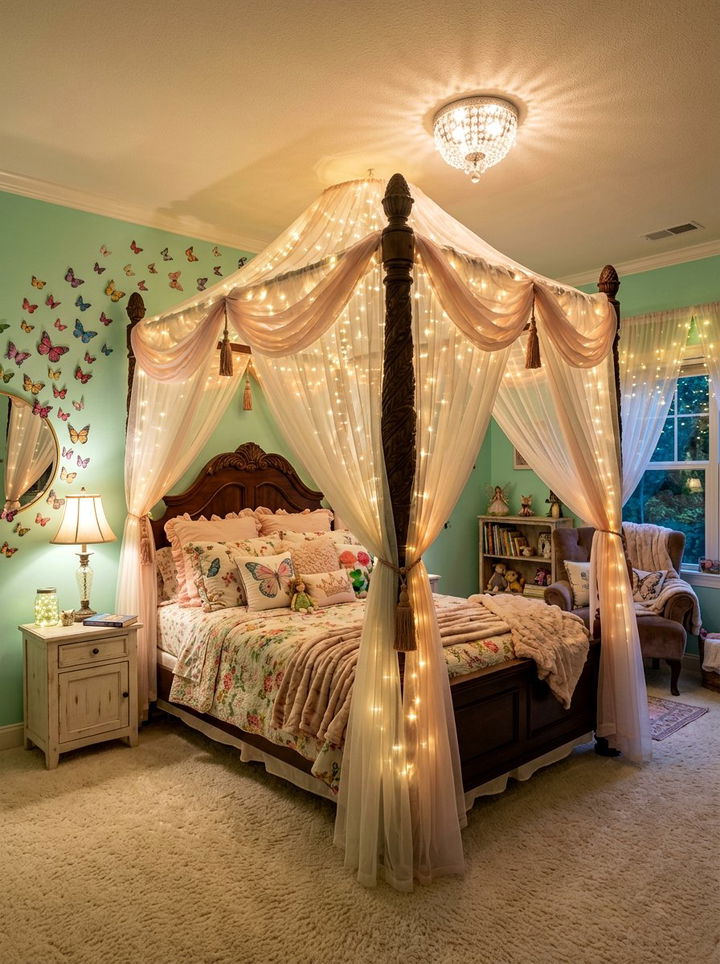 Fairy Tale Canopy Bed - 30 girls bedroom ideas
