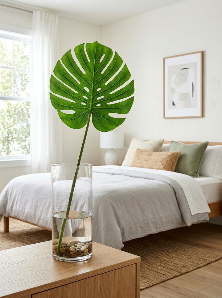 Fake Monstera Leaf - 30 bedroom faux flowers