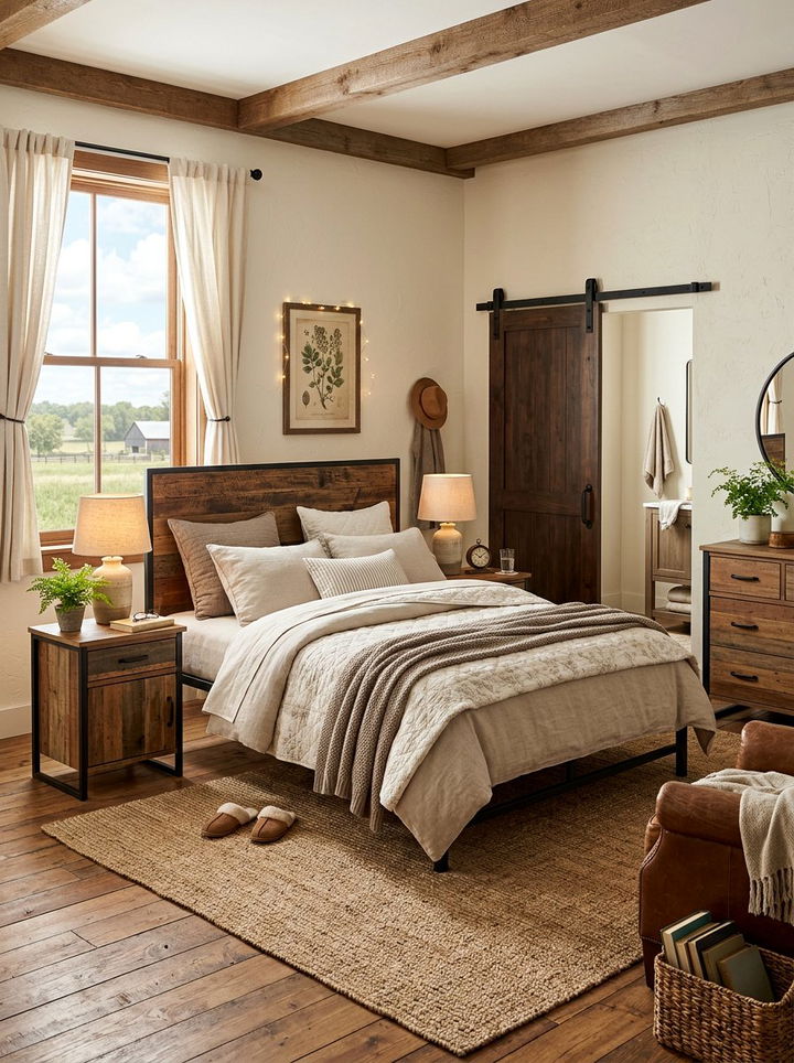 Farmhouse Bedroom - 30 bedroom decor ideas