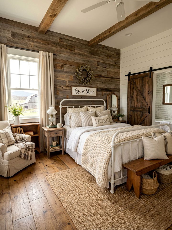 Farmhouse Bedroom - 30 bedroom renovation ideas