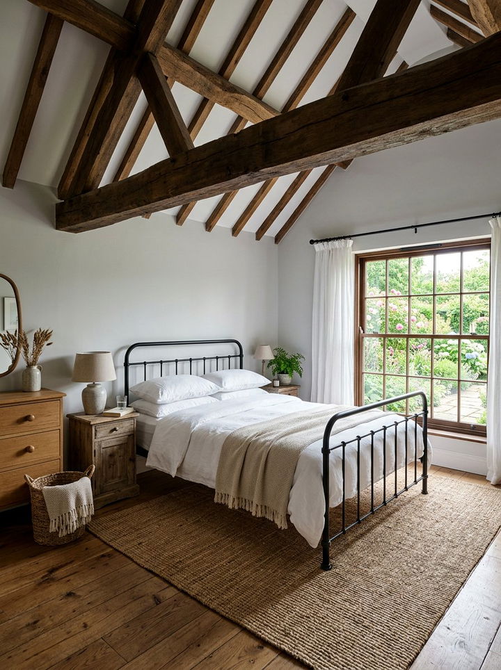 Farmhouse Bedroom Wood Beams - 30 old house bedroom ideas