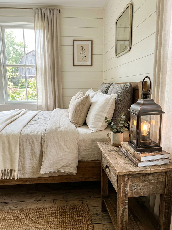 Farmhouse Bedside Lantern - 30 bedroom candle lanterns