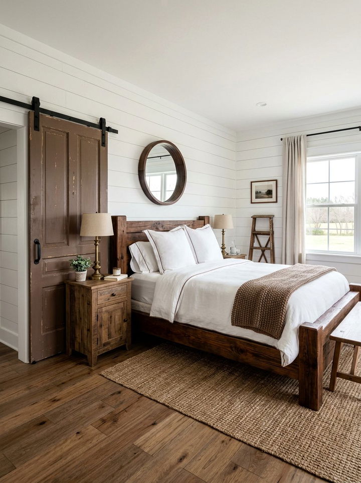 Farmhouse Brown And White Bedroom - 30 brown and white bedroom ideas