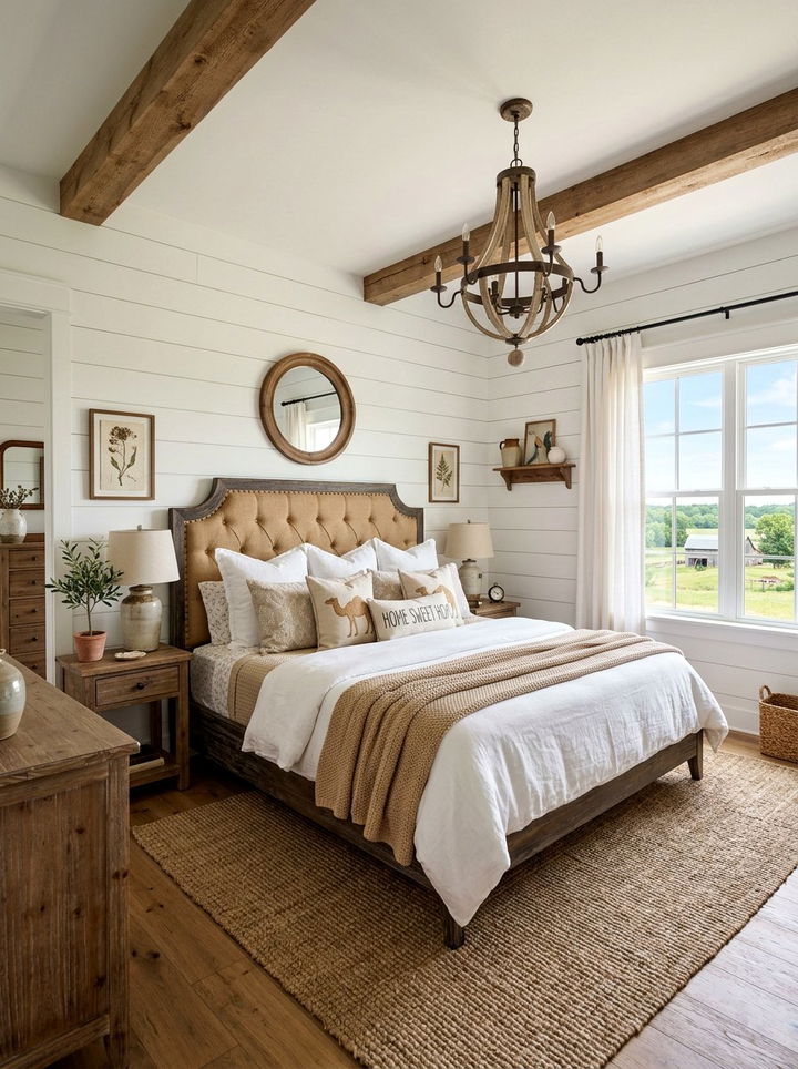 Farmhouse Camel Bedroom - 30 camel bedroom ideas