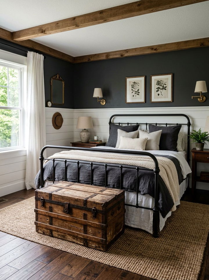 Farmhouse Charcoal Bedroom - 30 bedroom charcoal walls