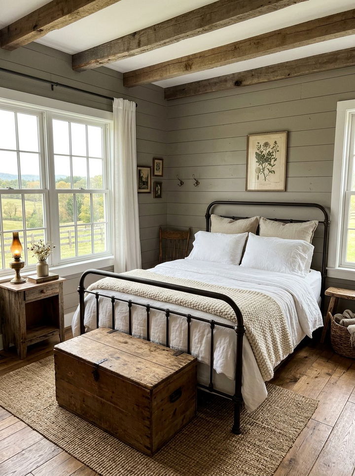 Farmhouse Gray Bedroom - 30 bedroom gray walls