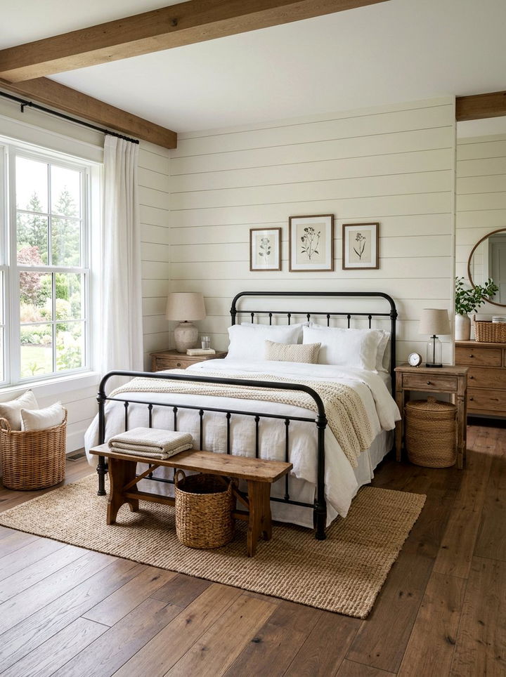 Farmhouse Ivory Bedroom - 30 ivory bedroom ideas