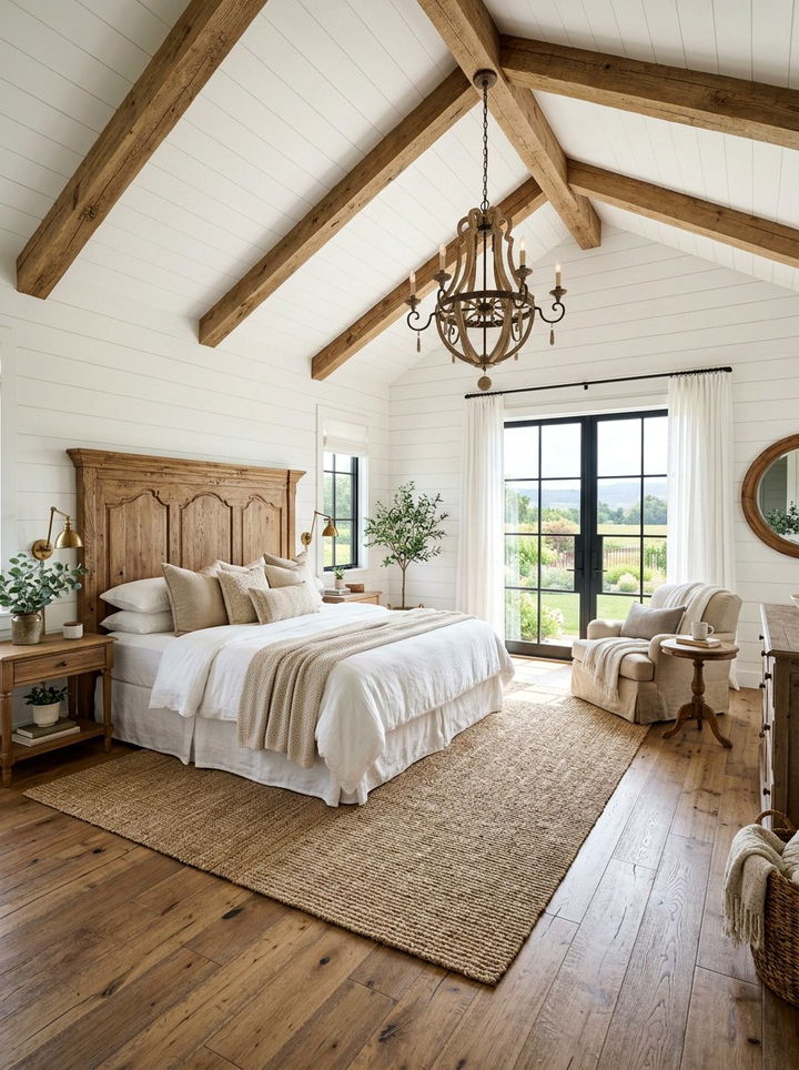 Farmhouse Master Bedroom - 30 rustic bedroom ideas