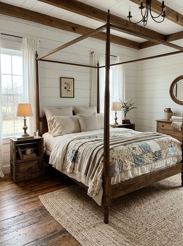 Farmhouse Neutral Bedroom - 30 neutral tone bedroom ideas