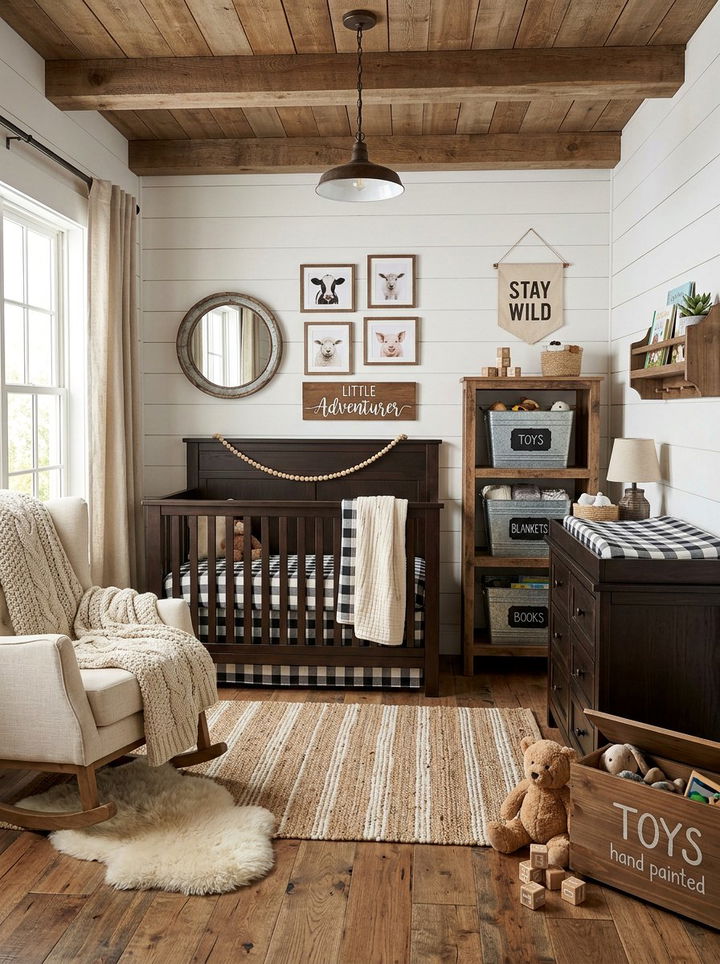 Farmhouse Nursery - 30 infant bedroom ideas