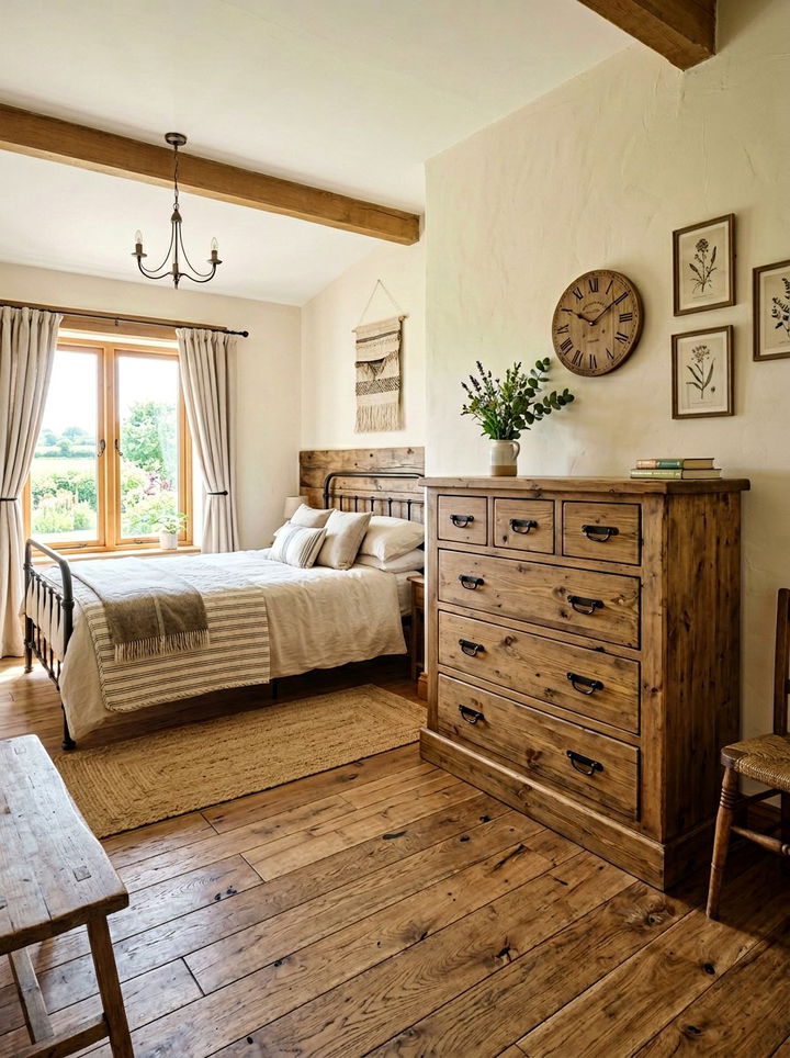 Farmhouse Pine Tallboy - 30 bedroom pine furniture ideas