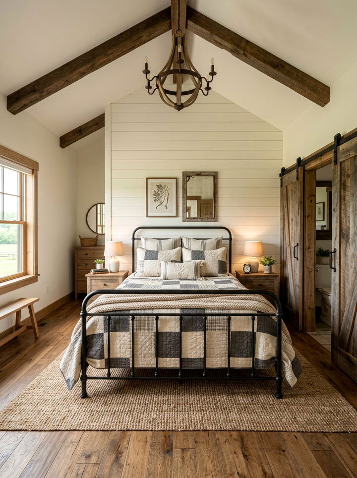 Farmhouse Queen Bedroom - 30 queen size bedroom ideas