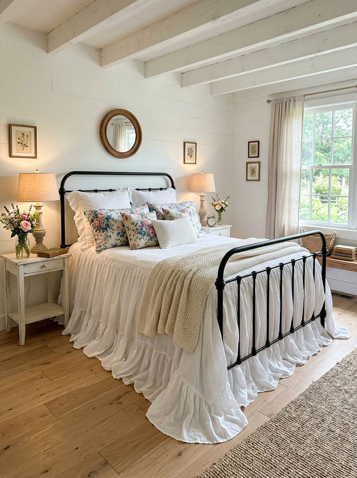 Farmhouse Ruffle Bedspread - 30 bedroom bedspreads