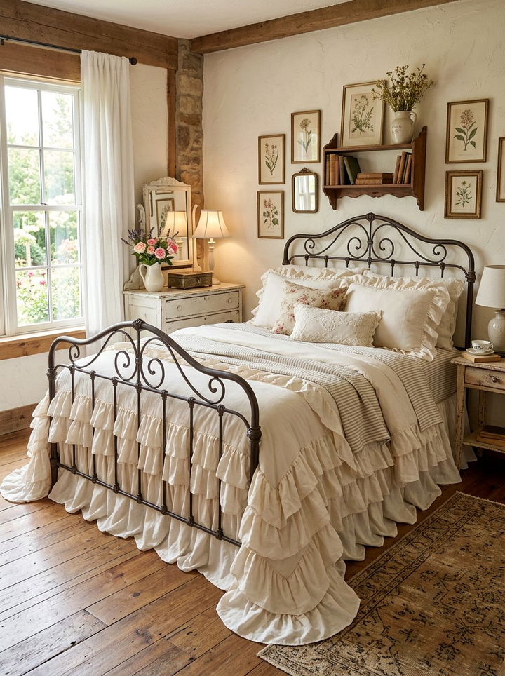 Farmhouse Ruffle Comforter Set - 30 bedroom comforter sets