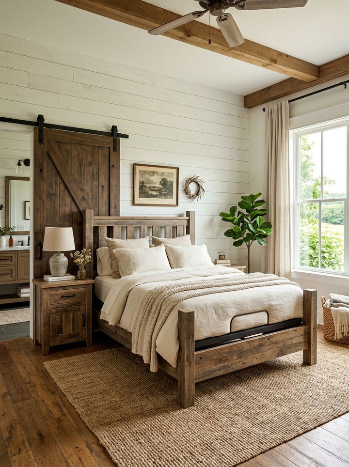Farmhouse Style Adjustable Bed - 30 bedroom adjustable beds