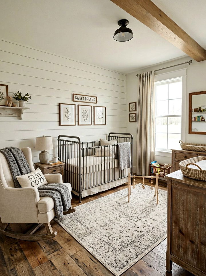 Farmhouse Style Nursery - 30 kids bedroom ideas