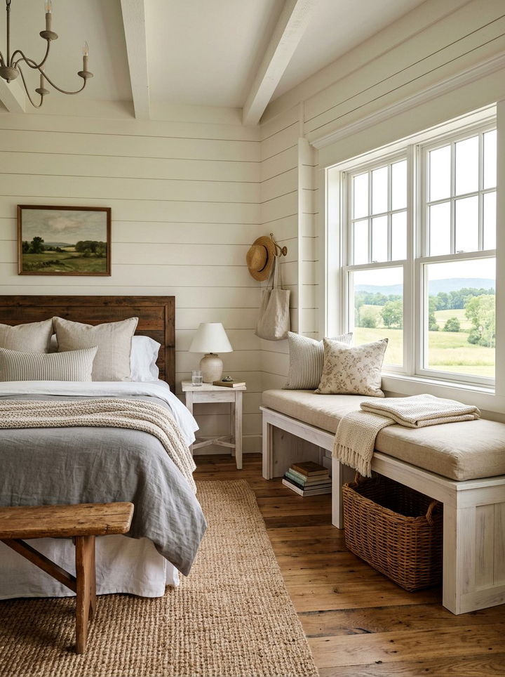Farmhouse Window Seat - 30 bedroom window benches