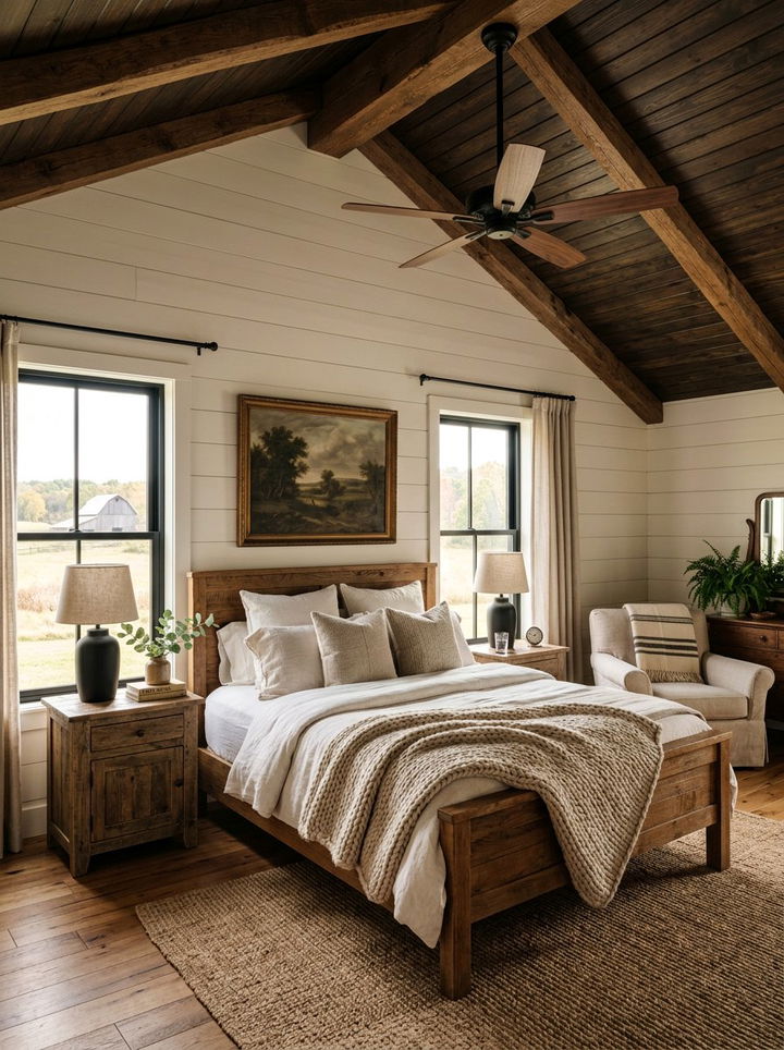 Farmhouse Wood Fan - 30 bedroom fans