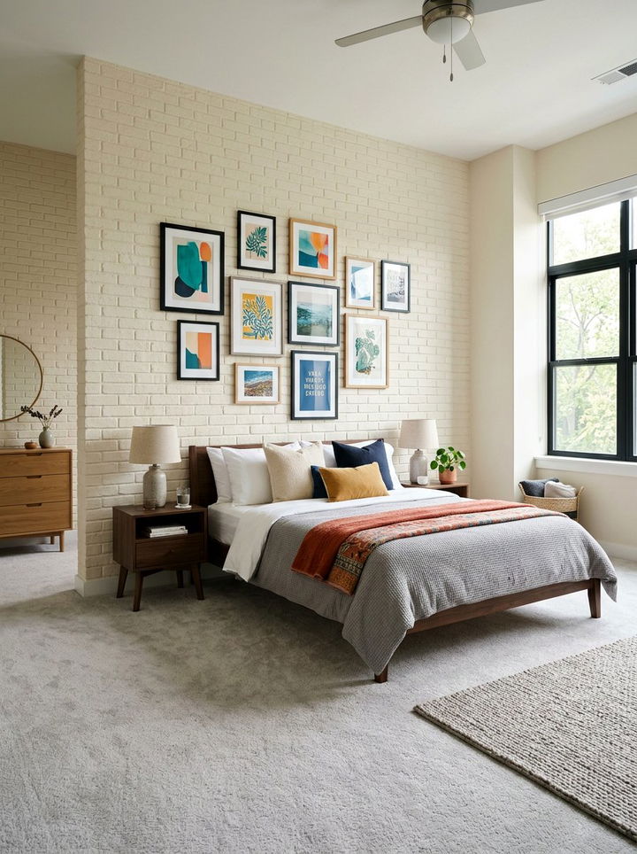 Faux Brick Wall Panels - 30 bedroom brick wall ideas