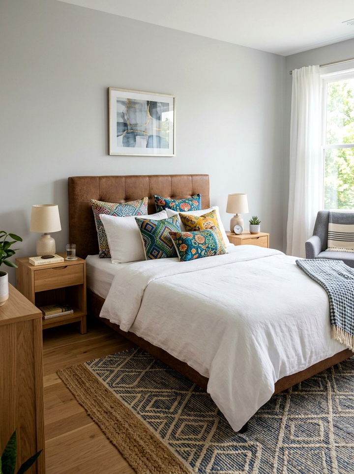 Faux Leather Headboard - 30 bedroom leather headboards