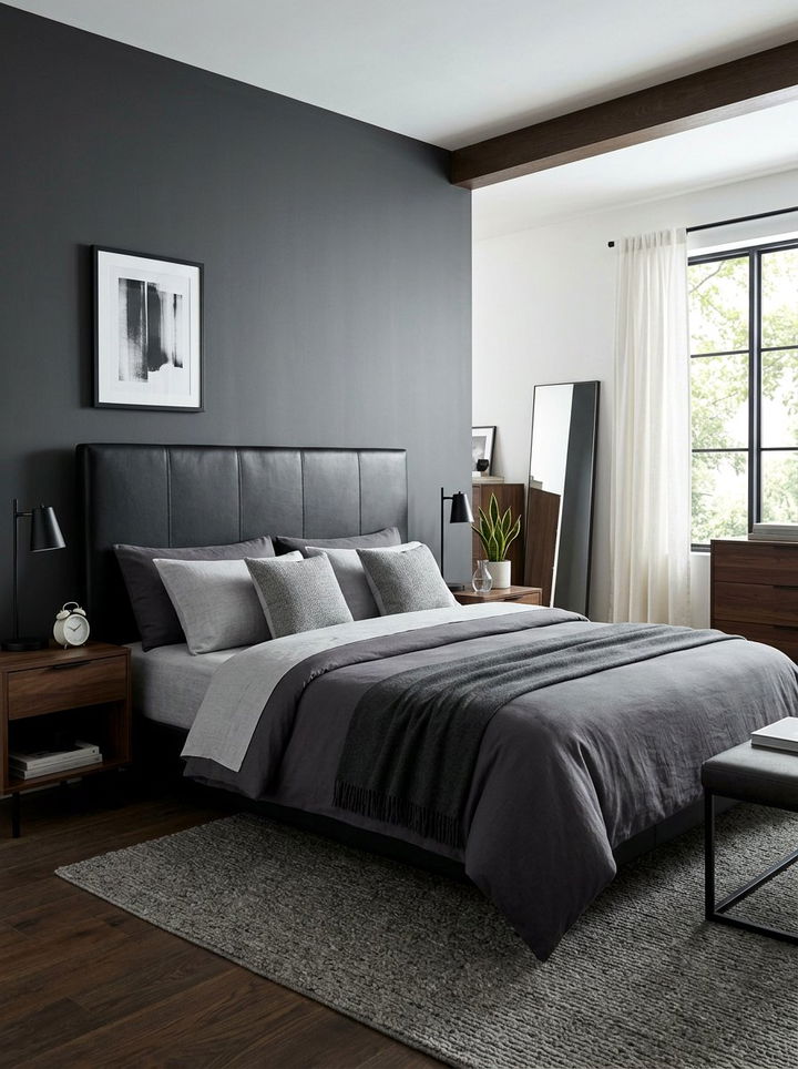 Faux Leather Headboard - 30 bedroom headboards
