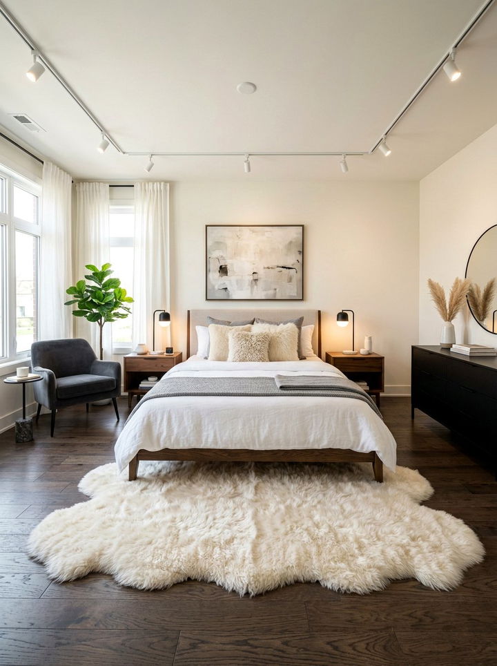 Faux Sheepskin Bedroom - 30 sheepskin bedroom ideas