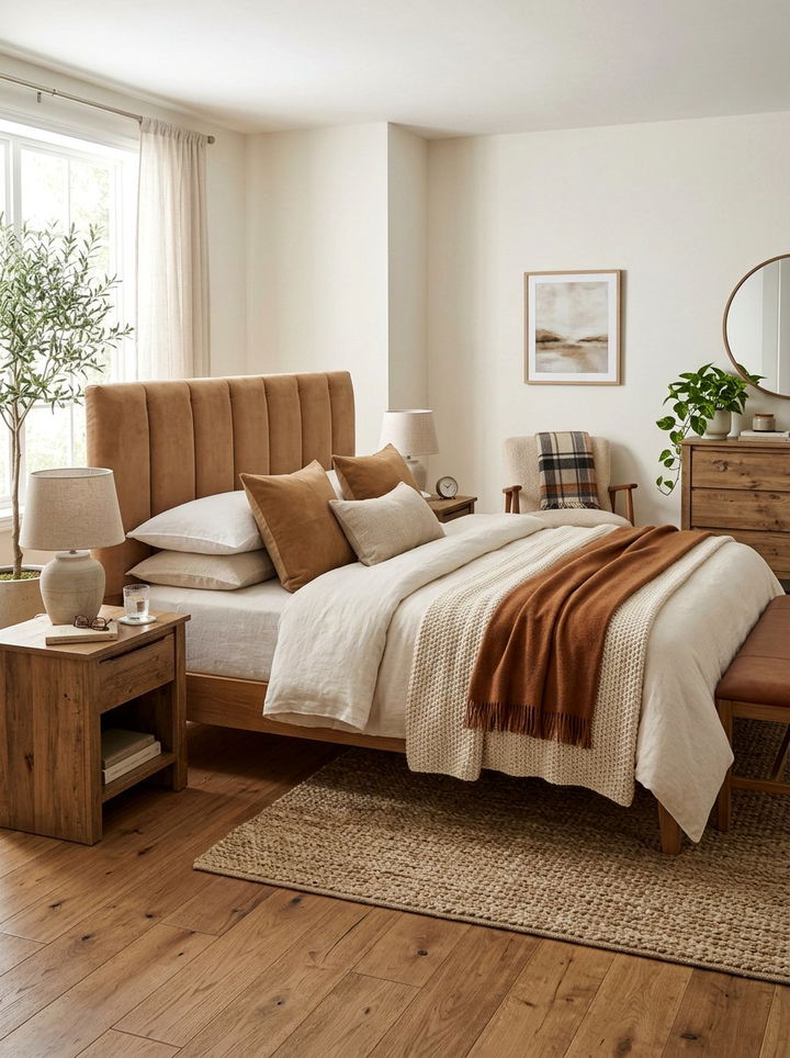 Faux Suede Padded Headboard - 30 bedroom padded headboards