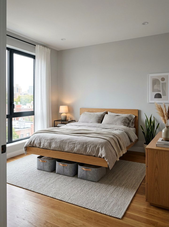 Felt Basket - 30 soft texture bedroom ideas