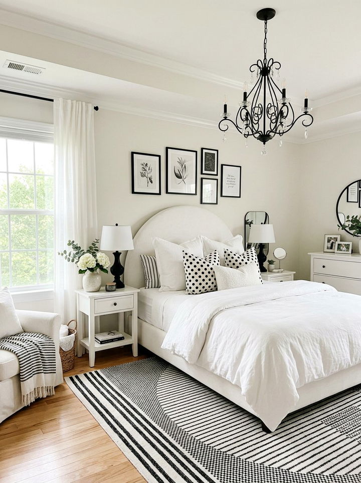 Feminine Black And White Bedroom - 30 black and white bedroom ideas