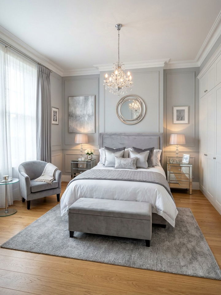Feminine Grey Bedroom - 30 grey bedroom ideas