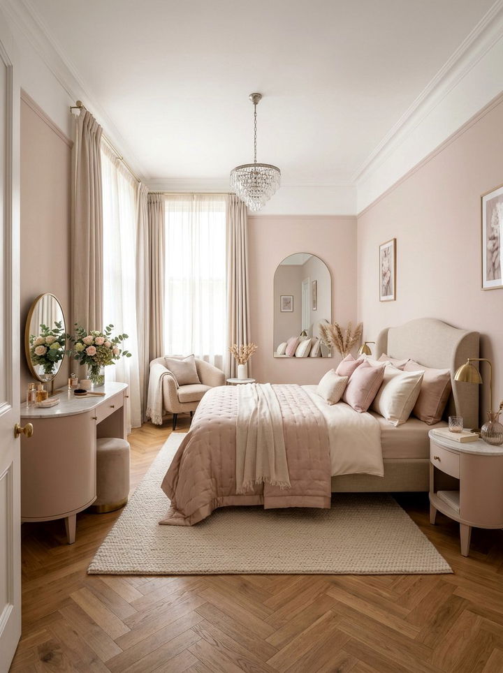 Feminine beige bedroom - 30 beige bedroom design ideas