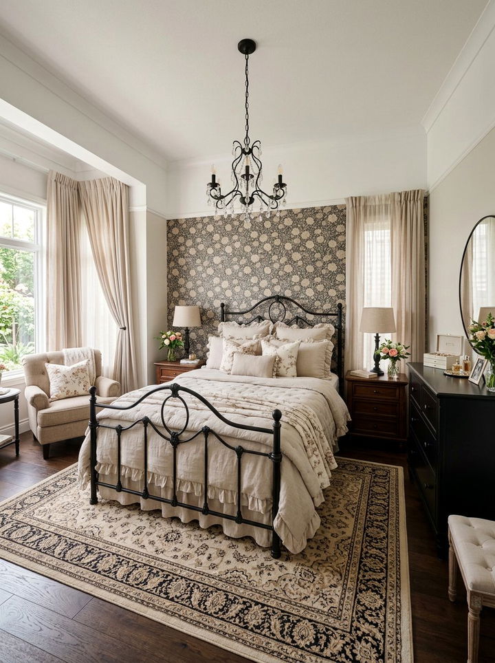 Feminine black and beige bedroom - 30 black and beige bedroom color combo